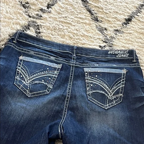 NWOT Hydraulic Women's Deep Indigo Jean Shorts - Picture 9 of 9